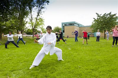 Outdoor Tai Chi with Lan Lo