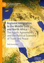 Book cover for Regional Integration in the Middle East and North Africa, shows an aerial image of the region.