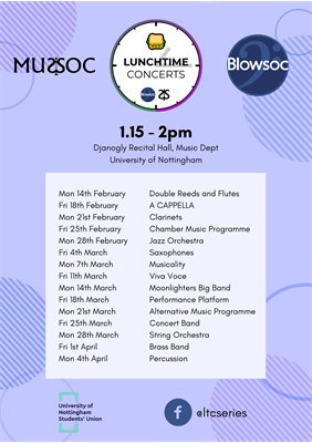 Programme for BlowSoc. This is a complex image. Please email marketing-events@nottingham.ac.uk for more information. Quote BlowSoc 2022.