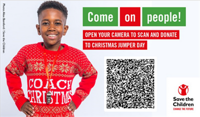 A child wearing a red Christmas jumper. This is a complex image. Please email marketing-events@nottingham.ac.uk for more information. Quote Xmas 19