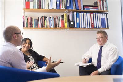 Business people sitting in a meeting