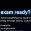 Are you exam ready?