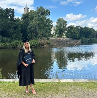 Isobel Evans at her graduation