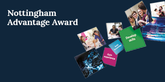 Nottingham Advantage Award with various images