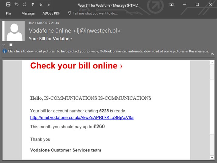 Vodafone-Email-Example