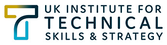 UK Institute for Technical Skills and Strategy logo - white rectangle box with large capital T and then name of organisation