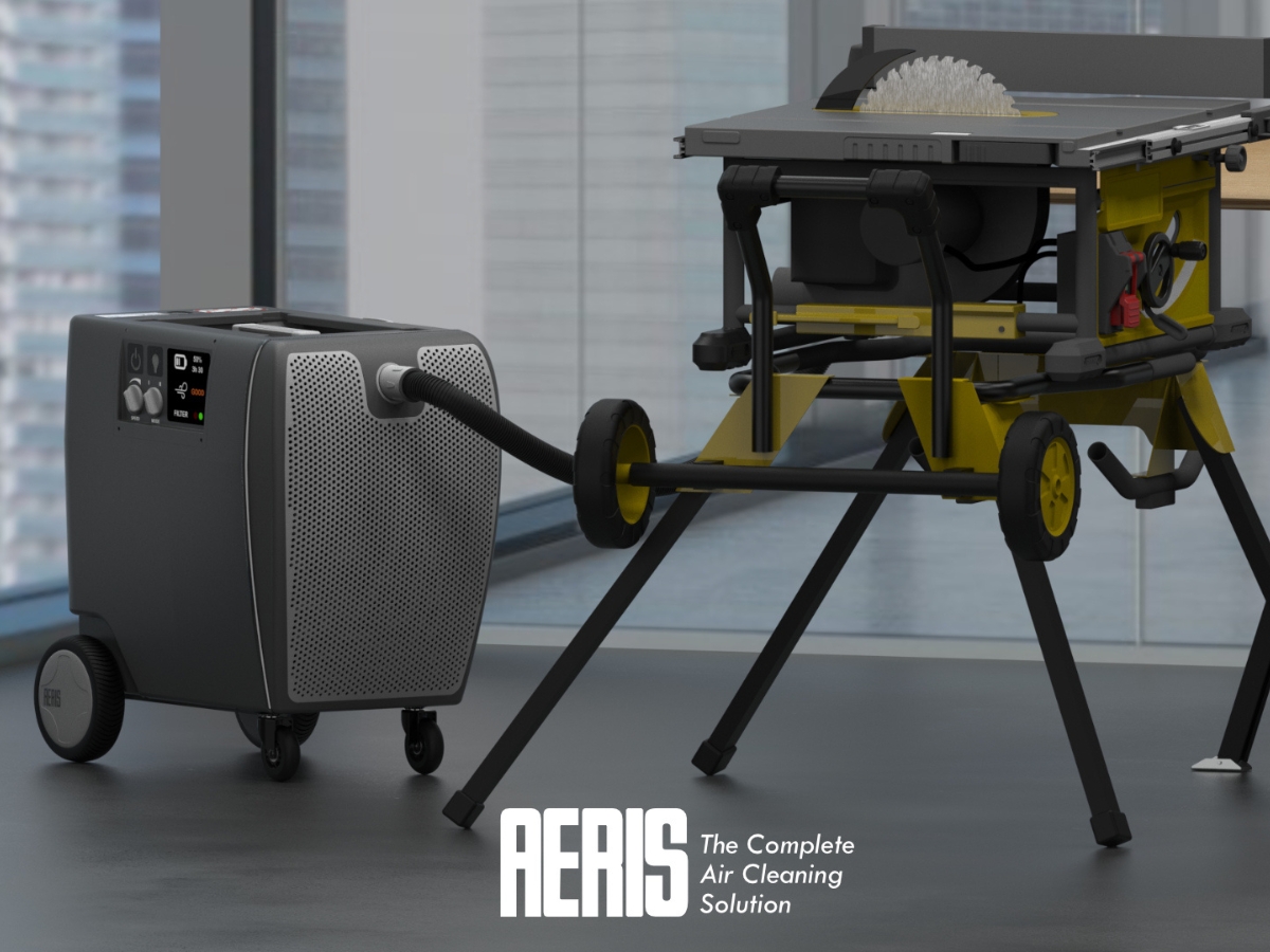 Aeris – Dual air filtration and dust extraction device