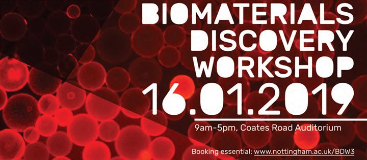 Biomaterials discovery workshop campus news header