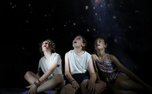 Children in planetarium