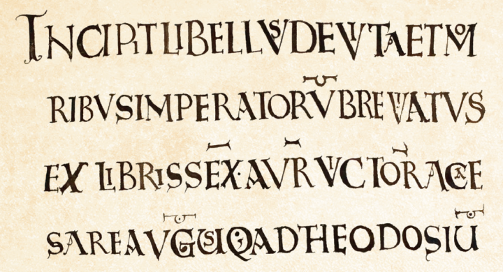 Ancient Roman script