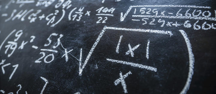 Maths blackboard - iStock-467782423