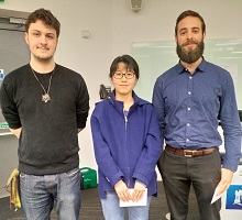 Ieuan Thomas-Hillman, Yu Yu and Daniel Tejero Martin