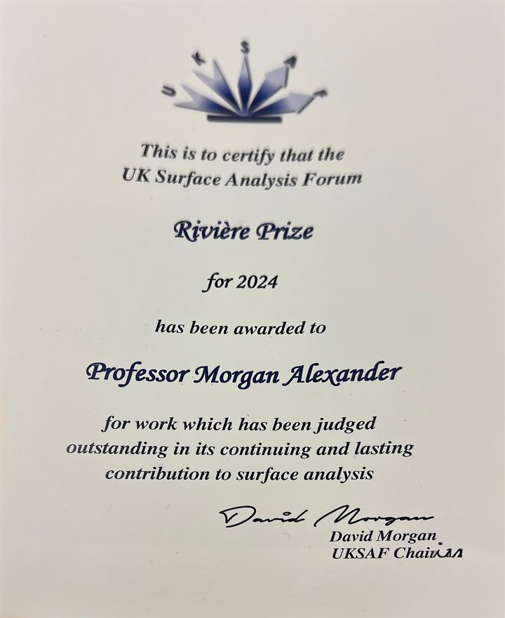 Morgan Alexander's Rivière Prize