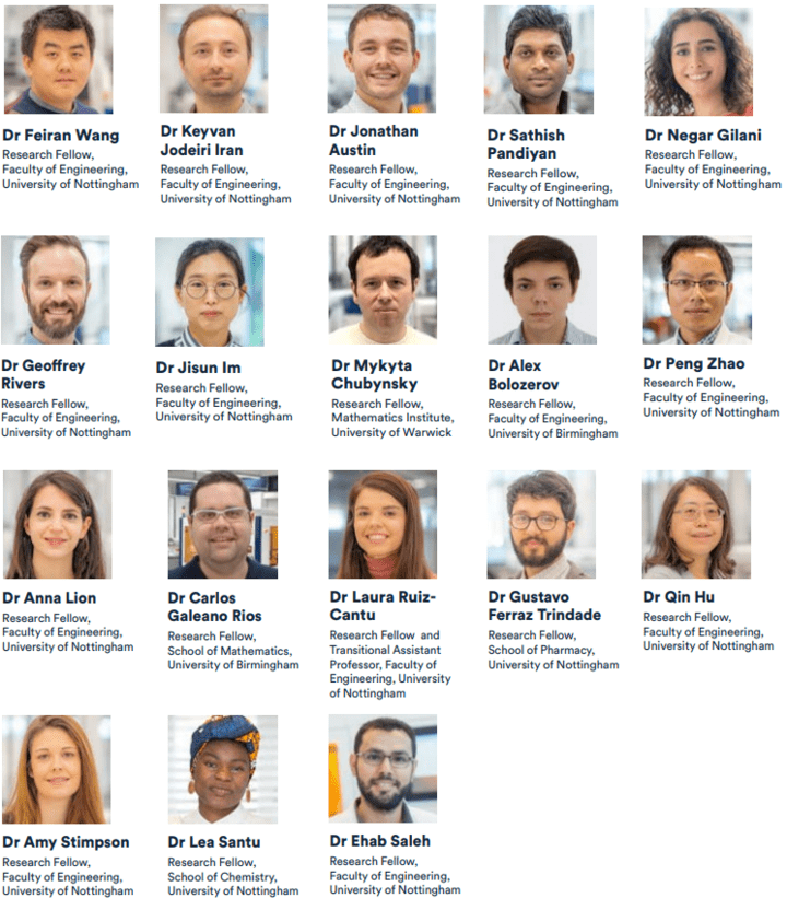 Next Generation Additive Manufacturing research fellows