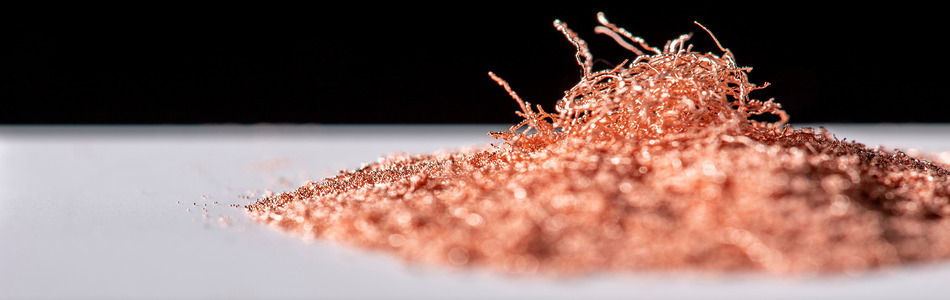 Pure copper jetted using the exclusive MetalJet technology at the Centre for Additive Manufacturing at University of Nottingham