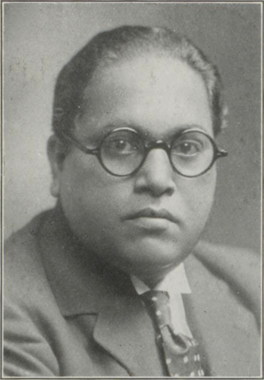 Photograph of Dr Bhimrao Ramji Ambedkar, from the published biographical guide to delegates at the second session of the Round Table Conference, 1931