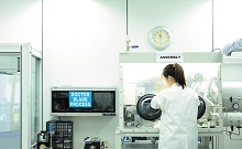 Female postgraduate student working on Supercapacitor Fabrication process