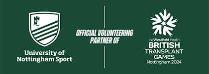 UoN Sport are official volunteering partner of British Transplant Games
