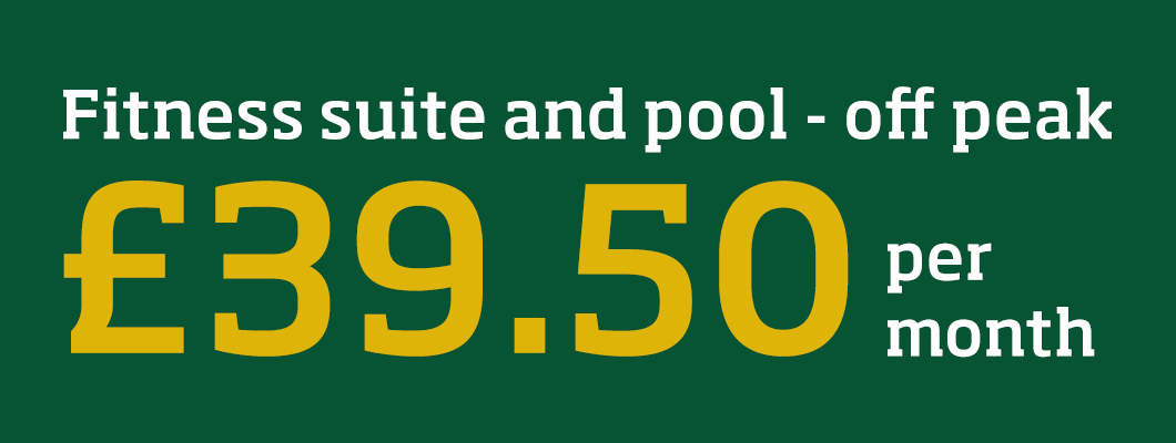 Public membership (fitness suite and pool - off peak) at David Ross Sports Village, available for £39.50 for 12 months!