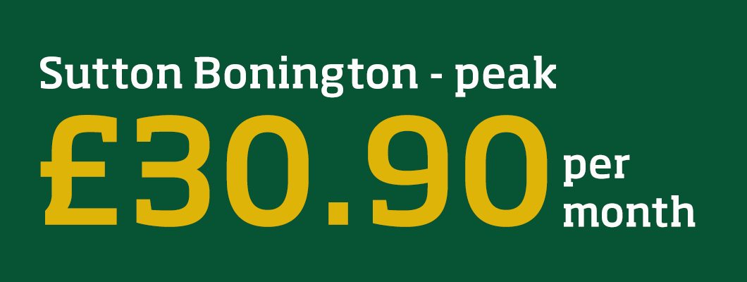 Young Persons membership at Sutton Bonington (peak) £30.90 per month