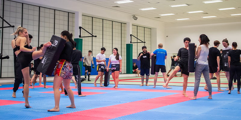Students taking part in Martial Arts Week 2023