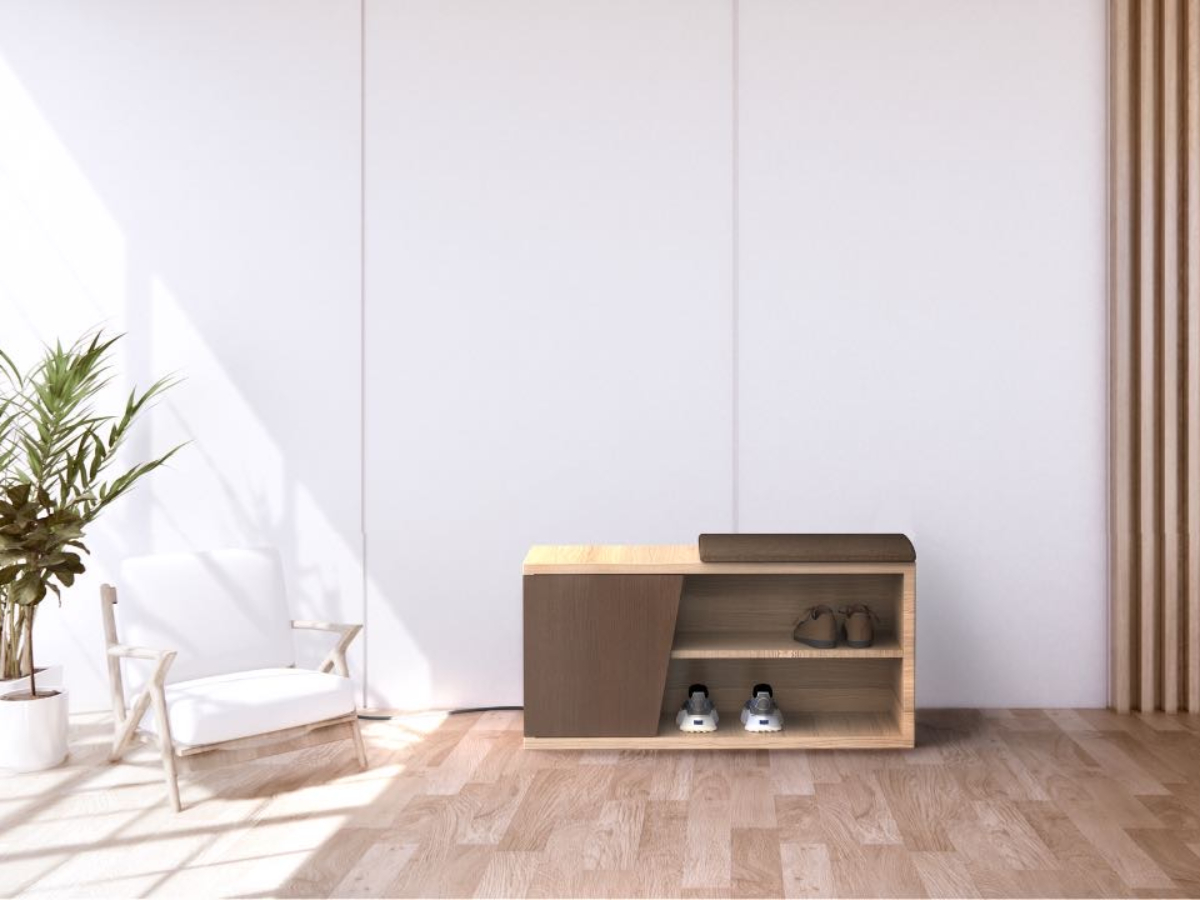 SoleCare as an aesthetic and efficient daily use shoe-shelf
