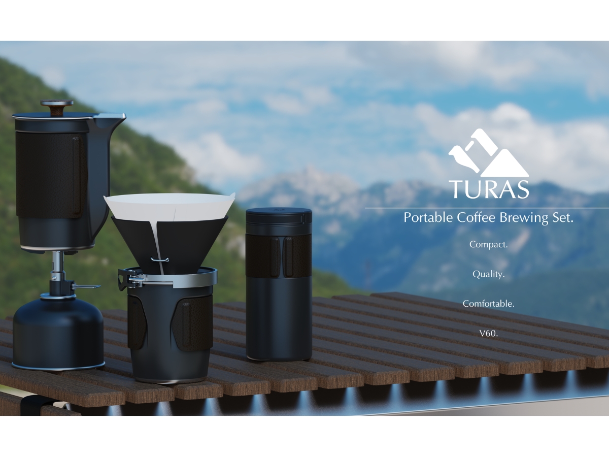 TURAS – portable coffee brewing set