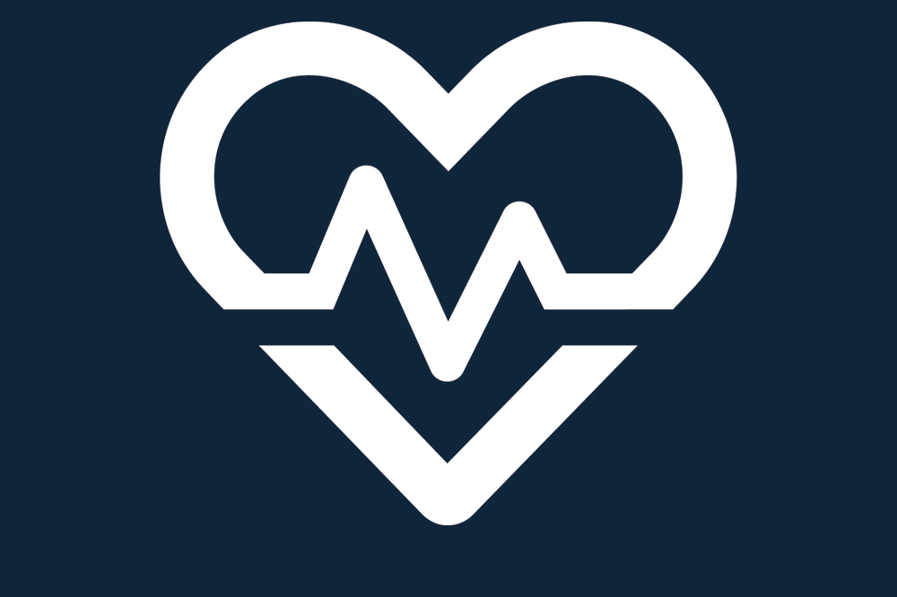 heart and pulse line icon