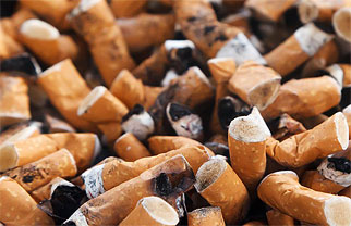 Nicotine linked image of cigarettes