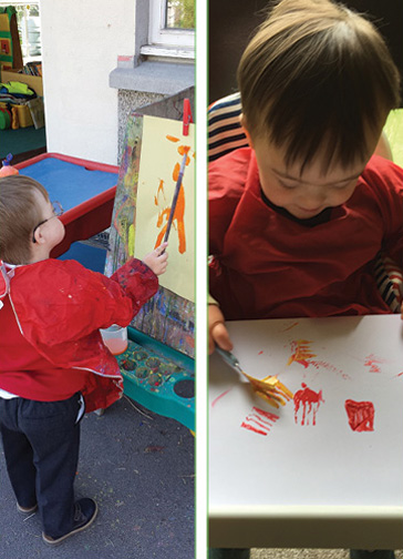 Children cooking and taking part in P.E. at school