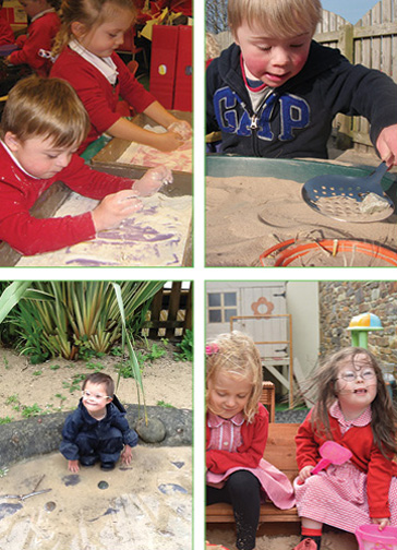 Children playing in the sand-pit