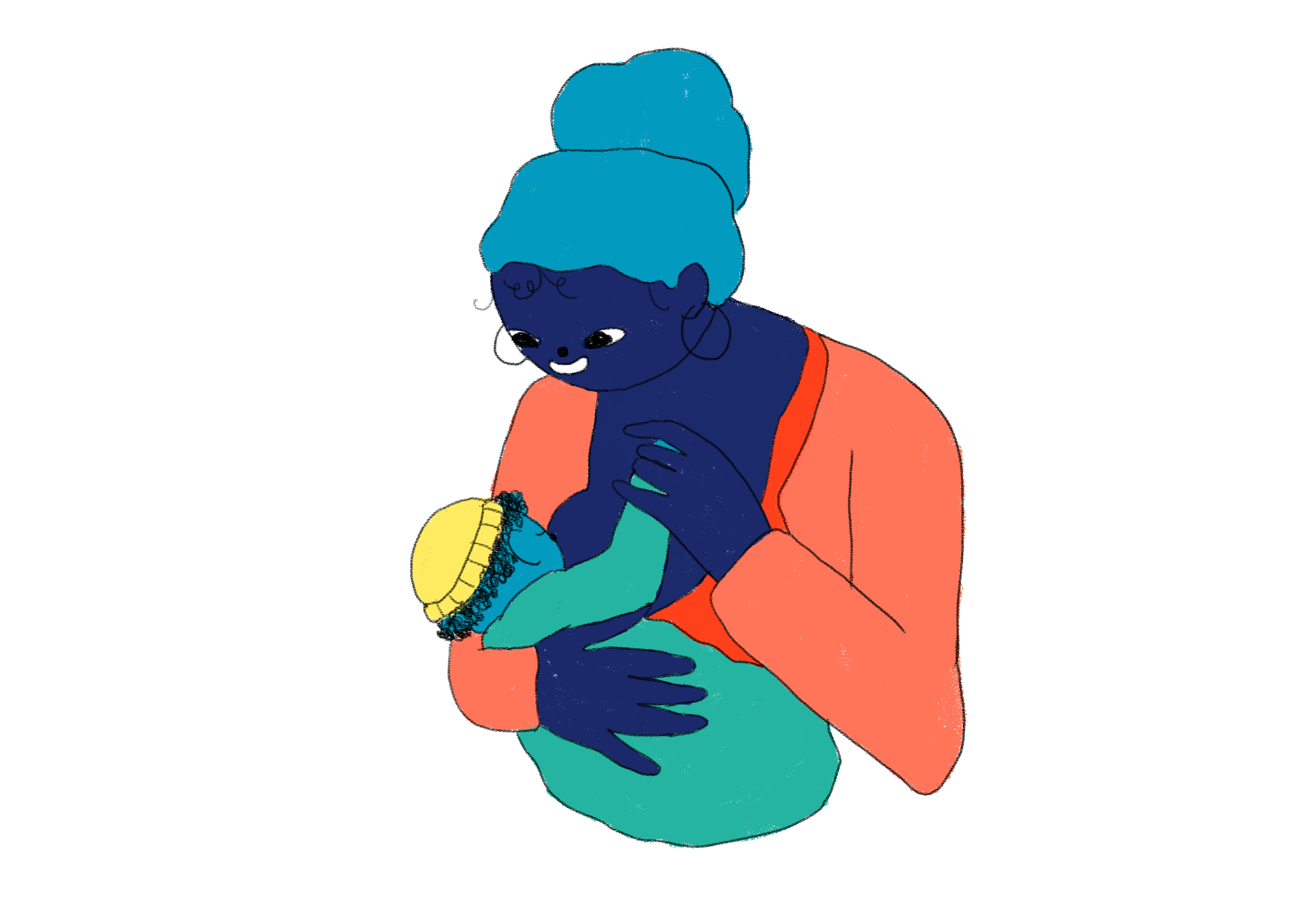 BabyGRO -  baby breastfeeding.