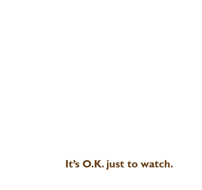 Text: 'It's O.K. to watch.'