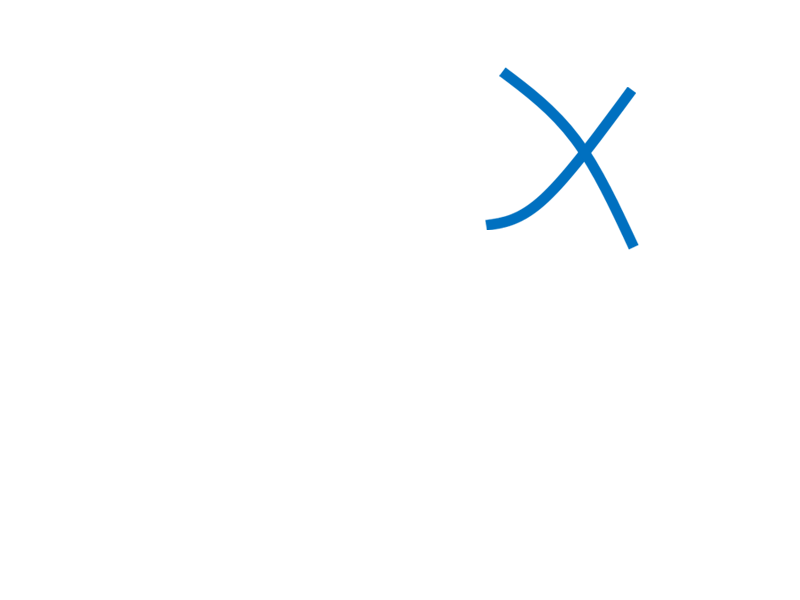 A blue cross