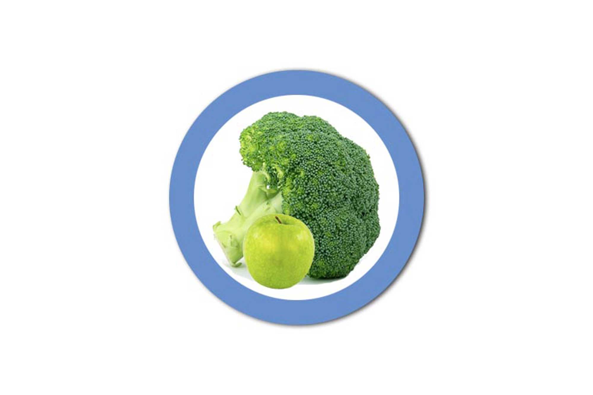 Graphic of brocolli which links to the Healthy Options resource