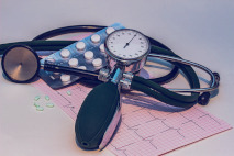 An image demonstrating equipment used for taking higher blood pressure measurements.