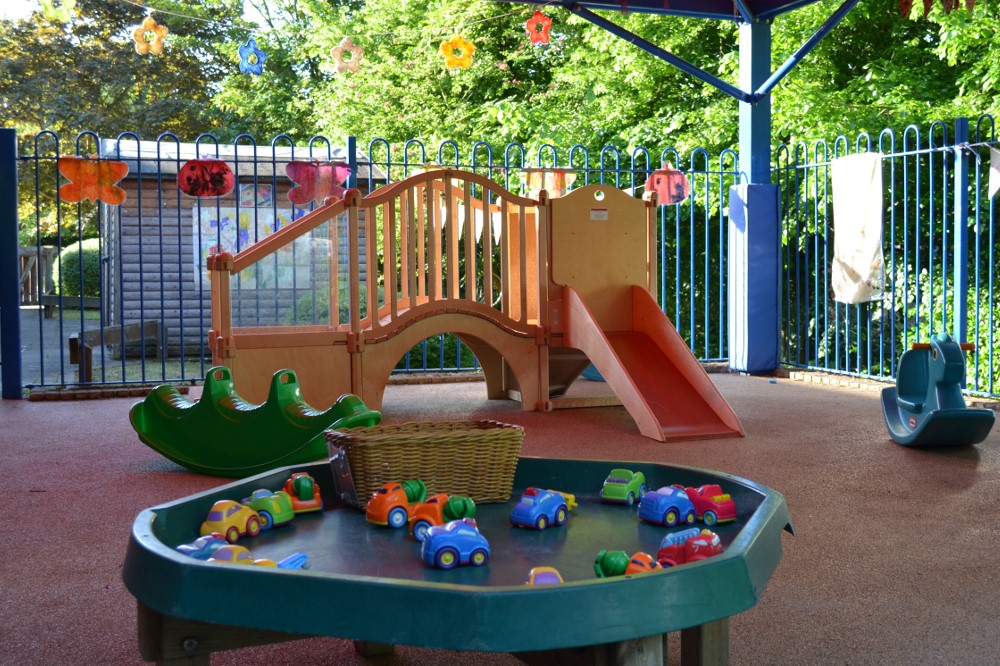 An outside area at one of our childcare provisions