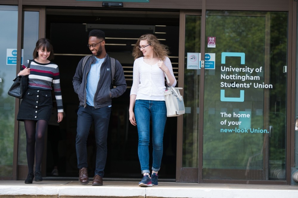 Group of students outside the Portland Building