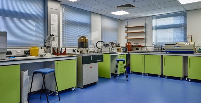 The sample preparation laboratory at the NMRC