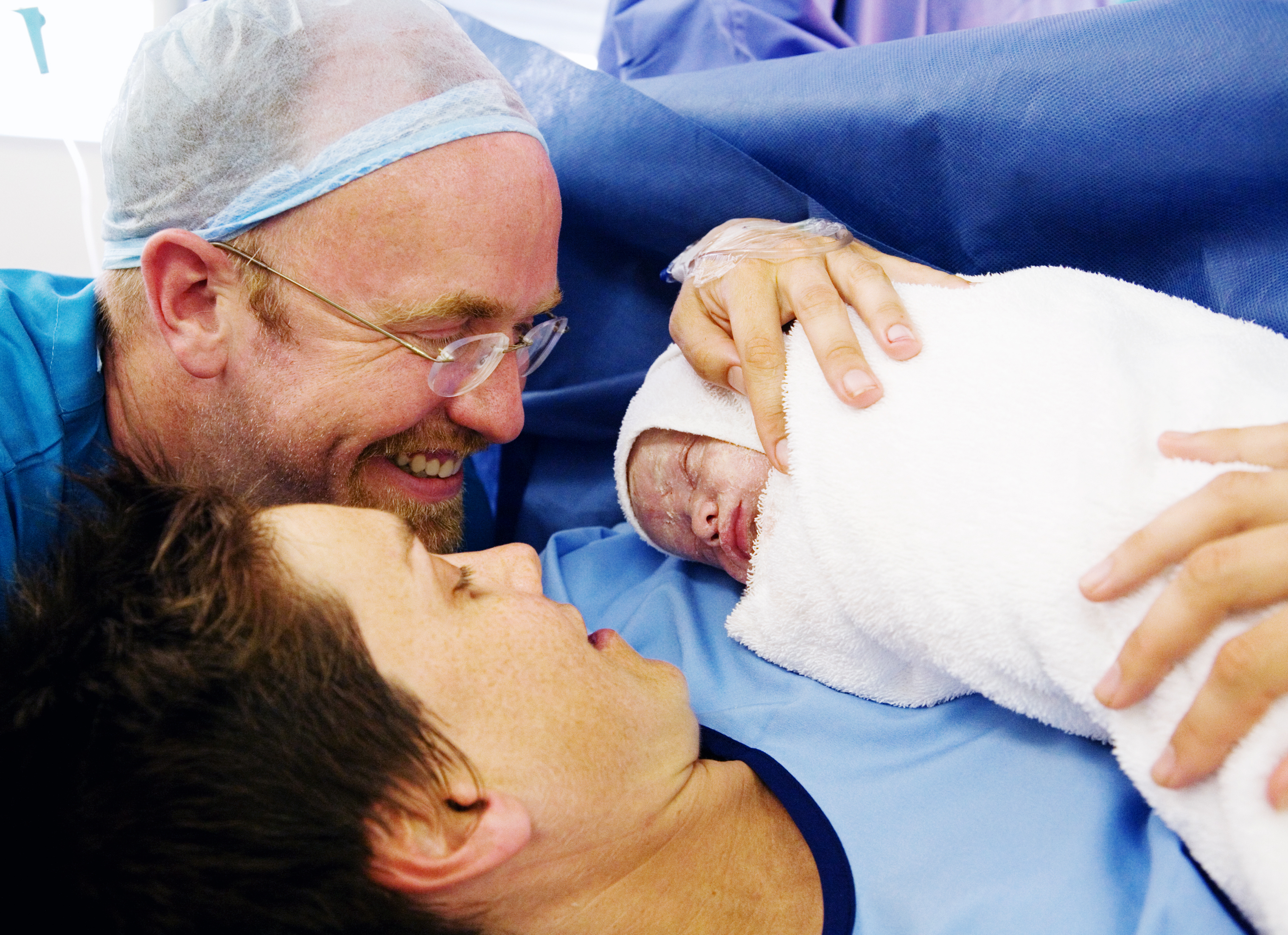 Parents with a new born baby