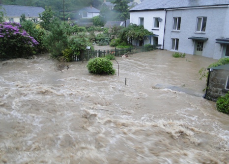 Flooding in Talybont, Wales, 2012, © Henry Lamb