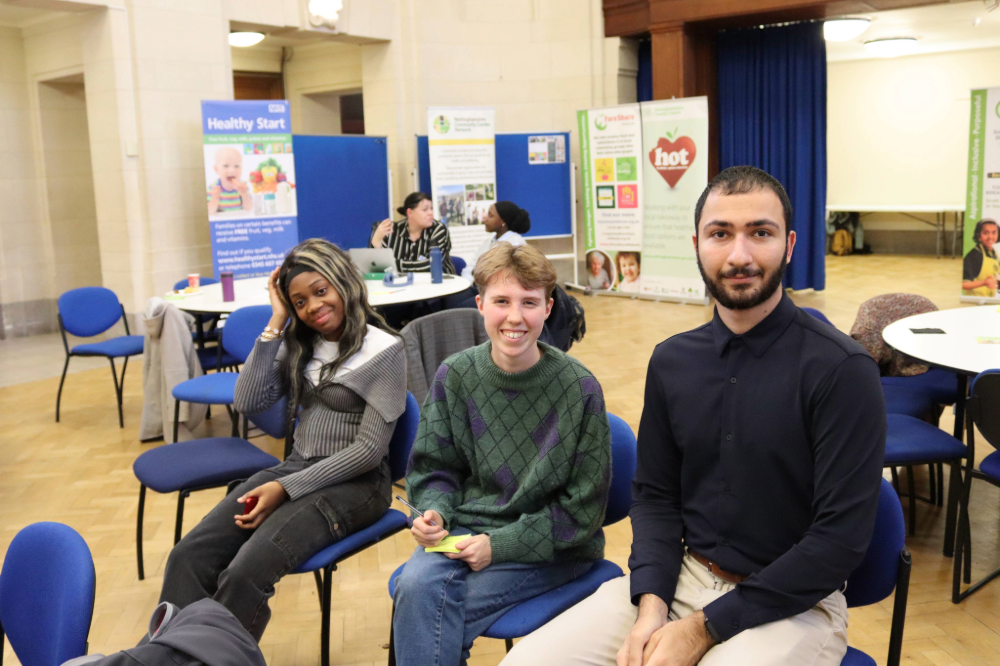 Student volunteers at the Nottinghamshire Food Summit