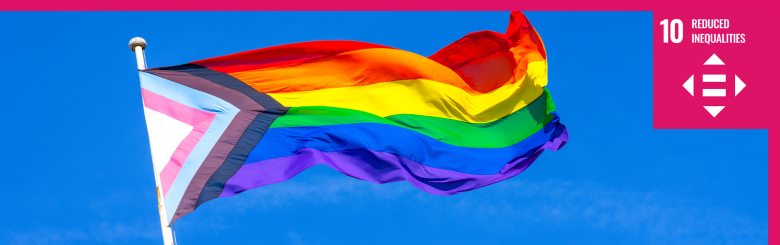 Photo of the pride flag