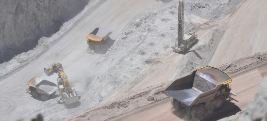 Photo of a copper mine in Chile.