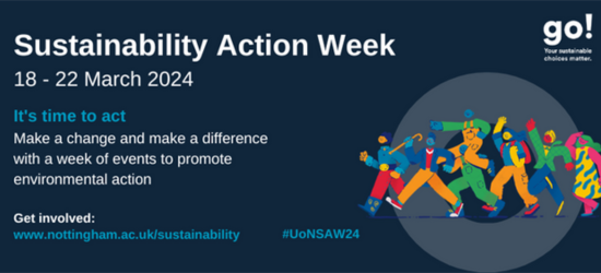 Graphic of sustainability action week.